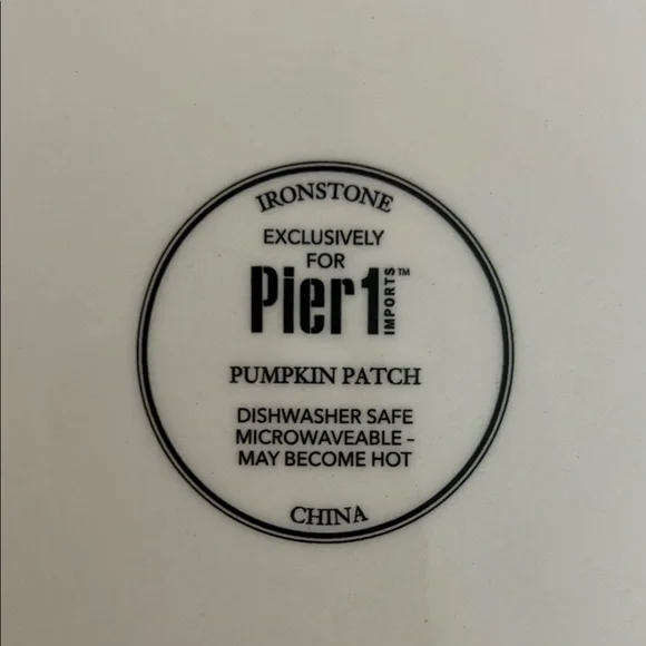 PIER 1 PUMPKIN PATCH PLATE - Picture 6 of 9